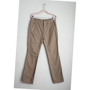 Rag & Bone JEAN Mens 28 Tan Chino Trousers Slim Straight Made in USA Cotton